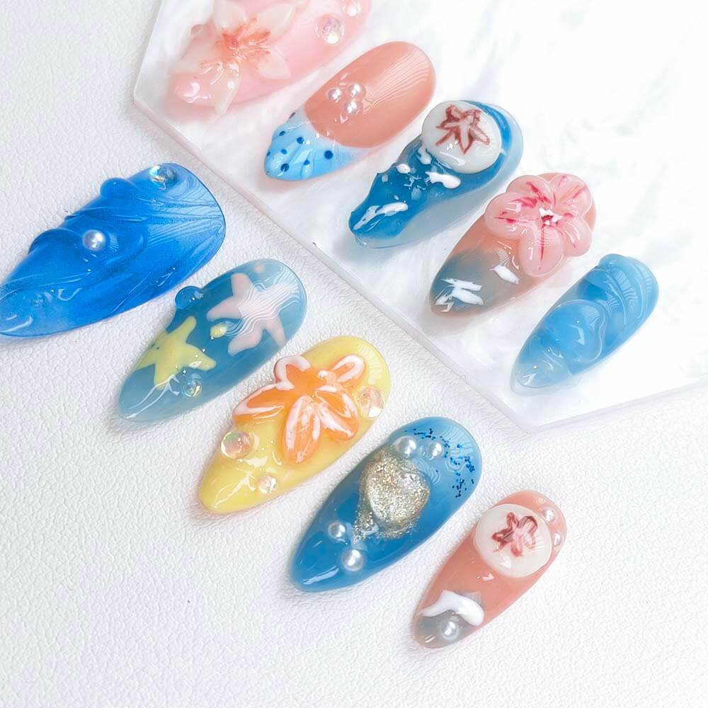 Beauty Art Garden Press On Nails Neptune’s Garden 189