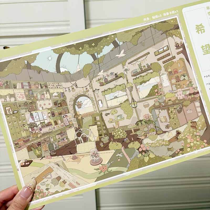 New Beginnings DIY 3D Sticker 2 Cute Miniature Scenes(xL)