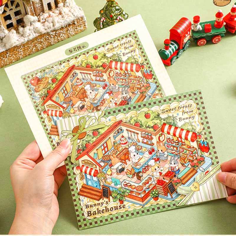 Evening Gala DIY 3D Scene Stickers 4 Cute Miniature Scenes(M)