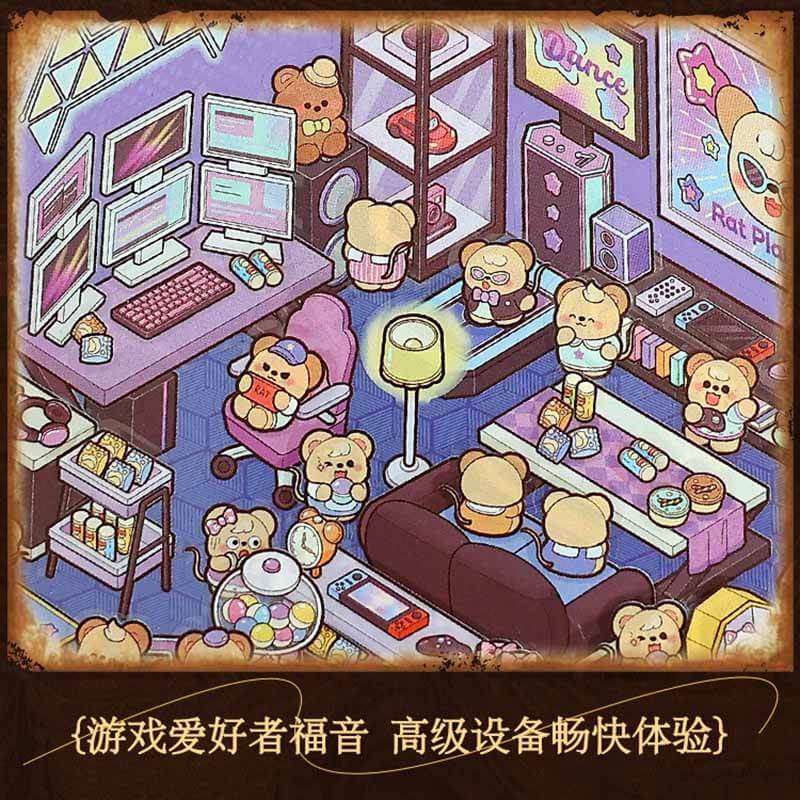 Nocturnal Nooks DIY 3D Sticker Collection 20 Cute Miniature Scenes(M)