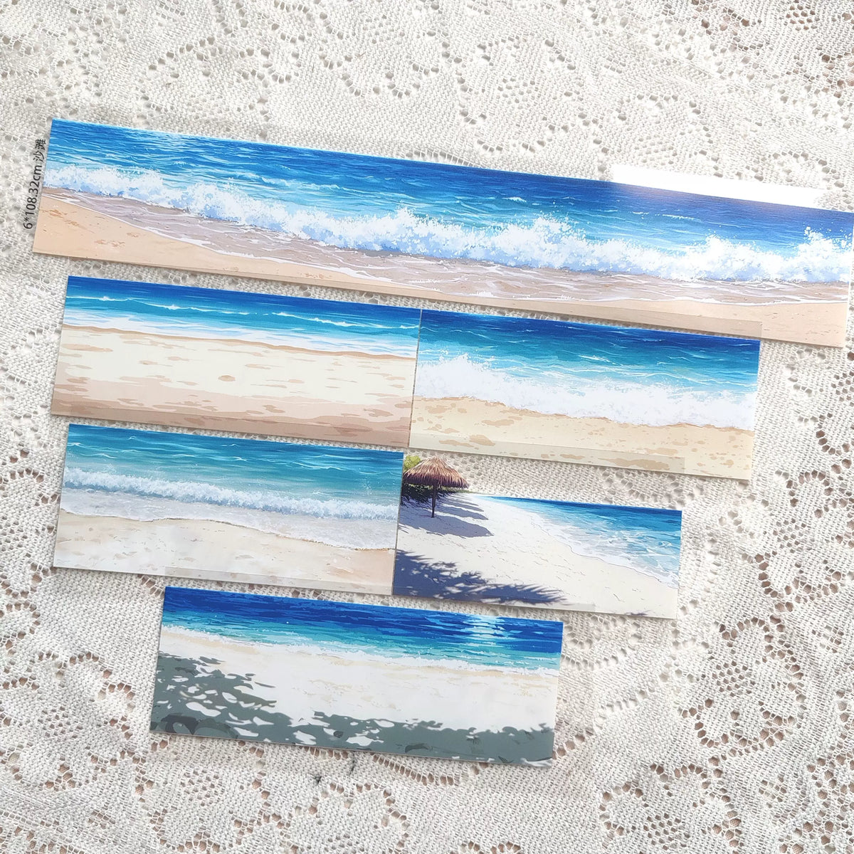 Summer Beach PET Journal Collage Sticker