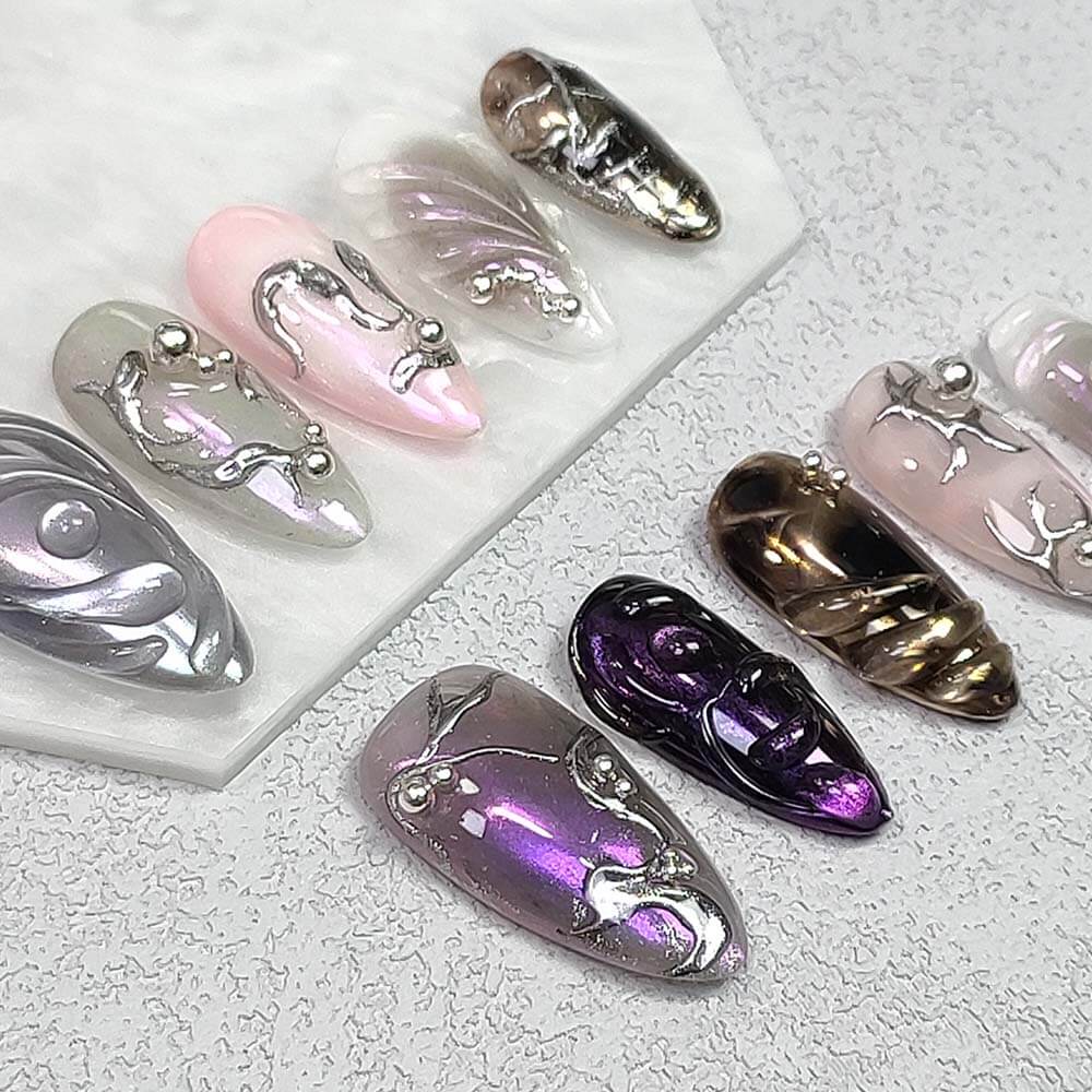 Art Garden Press On Nails Galaxy Glow 158