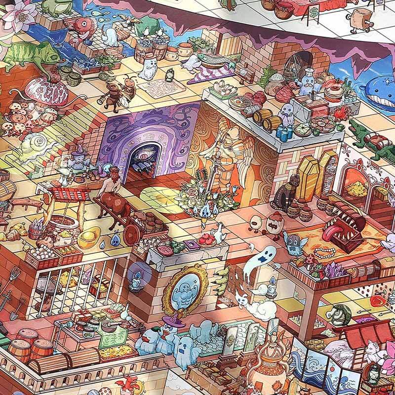 Otherworld Quest DIY 3D Scene Stickers 2 Cute Miniature Scenes(XL)