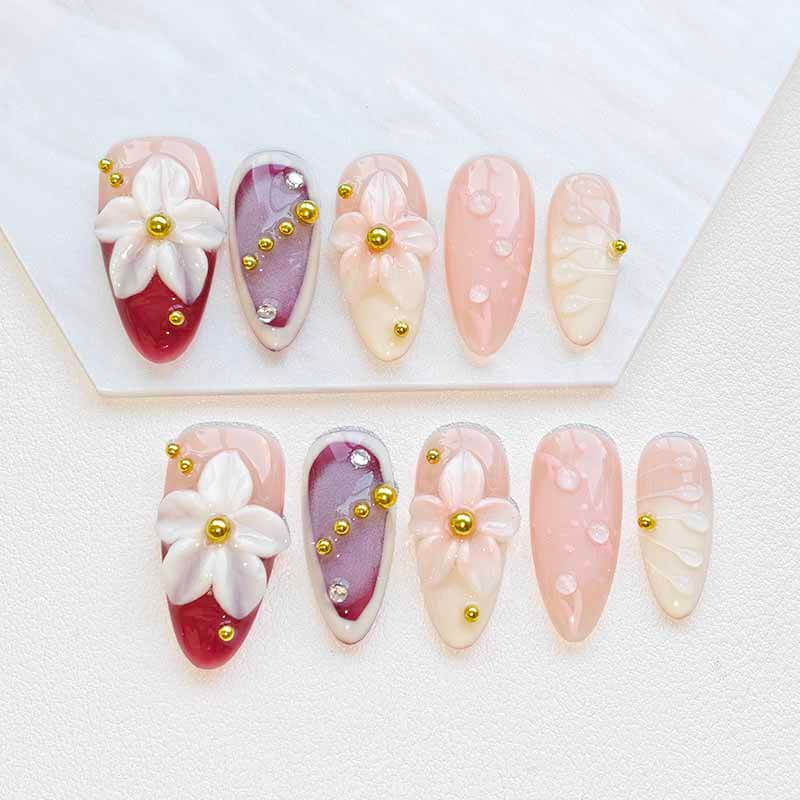 Beauty Art Garden Press On Nail Palm Holiday 212
