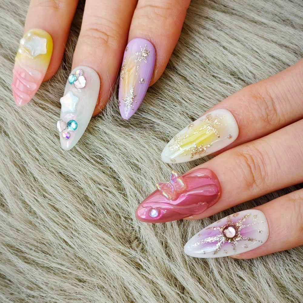 Art Garden Press On Nails Pastel Prism 32