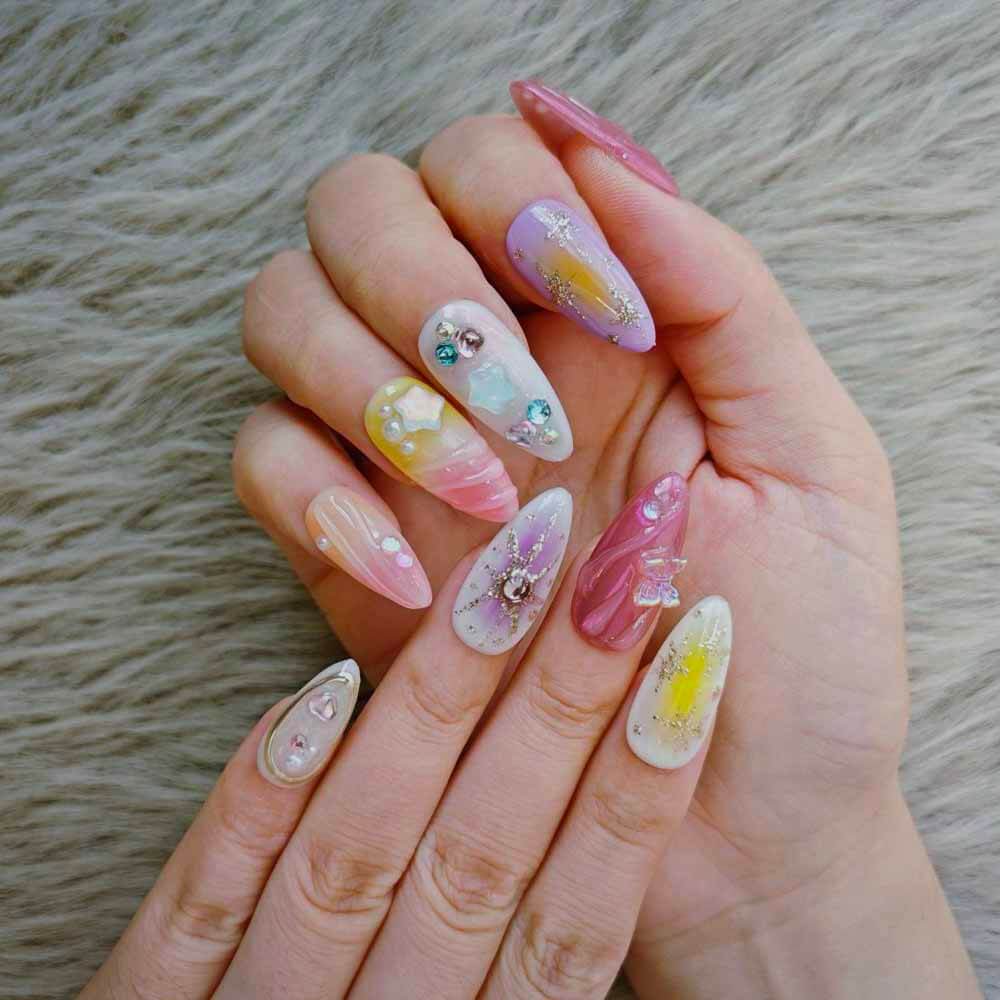 Art Garden Press On Nails Pastel Prism 32