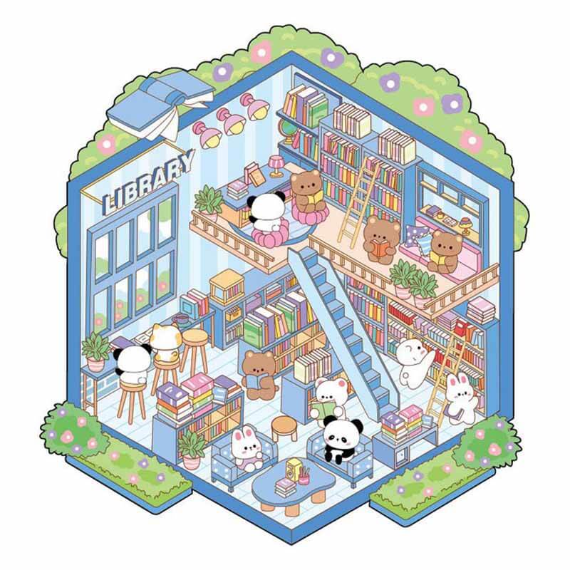 Paw Paradise DIY 3D Scene Stickers 4 Cute Miniature Scenes(S)