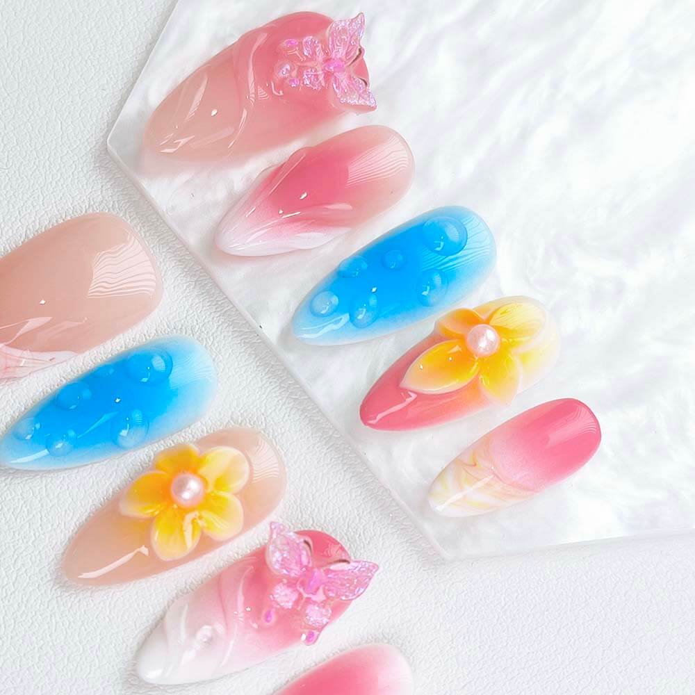 Beauty Art Garden Press On Nails Petal Flutter 186