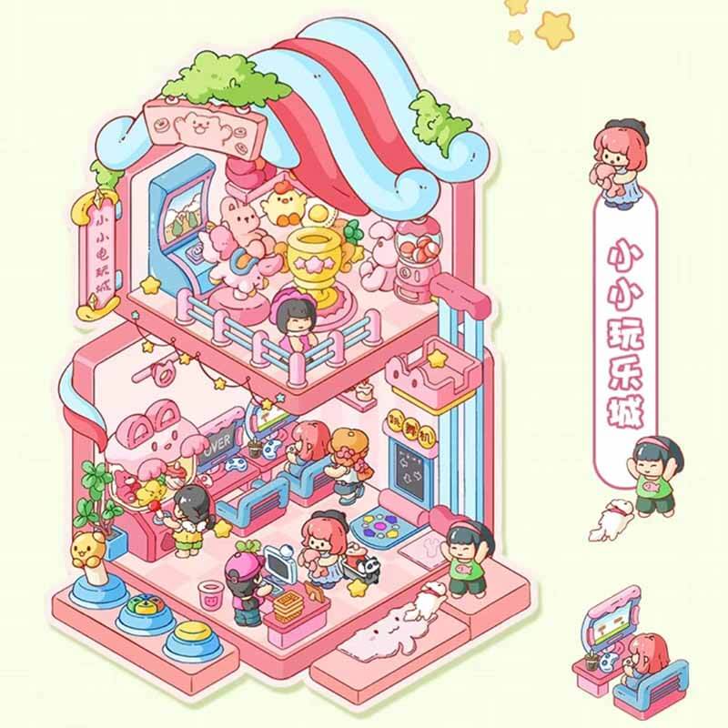 Playful Delights DIY 3D Scene Stickers 3 Cute Miniature Scenes