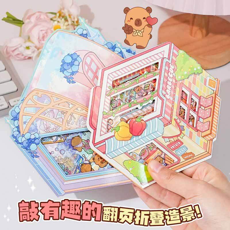 Playful Escape DIY 3D Scene Stickers 4 Cute Miniature Scenes(S)
