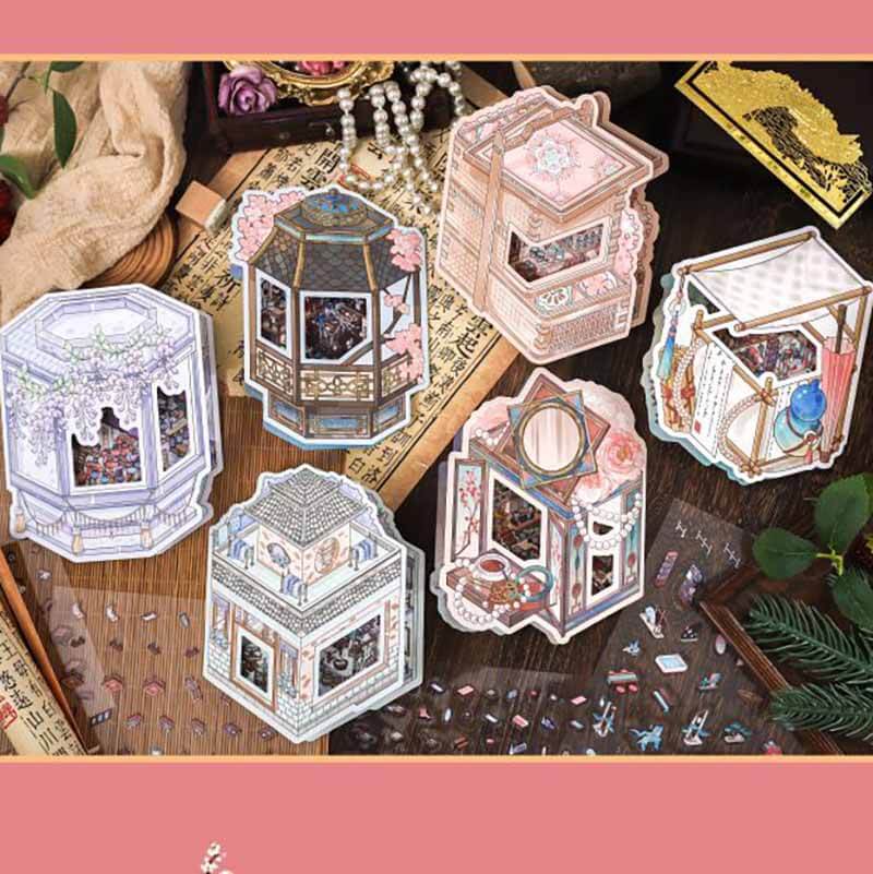 Poetic Realm DIY 3D Scene Stickers 6 Cute Miniature Scenes(M)
