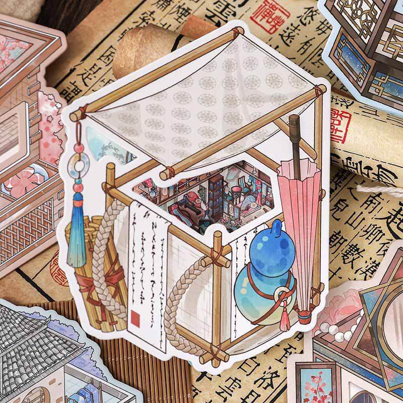 Poetic Realm DIY 3D Scene Stickers 6 Cute Miniature Scenes(M)