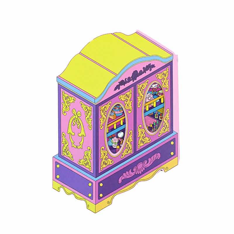 Pretty Girls DIY 3D Scene Stickers 4 Cute Miniature Scenes