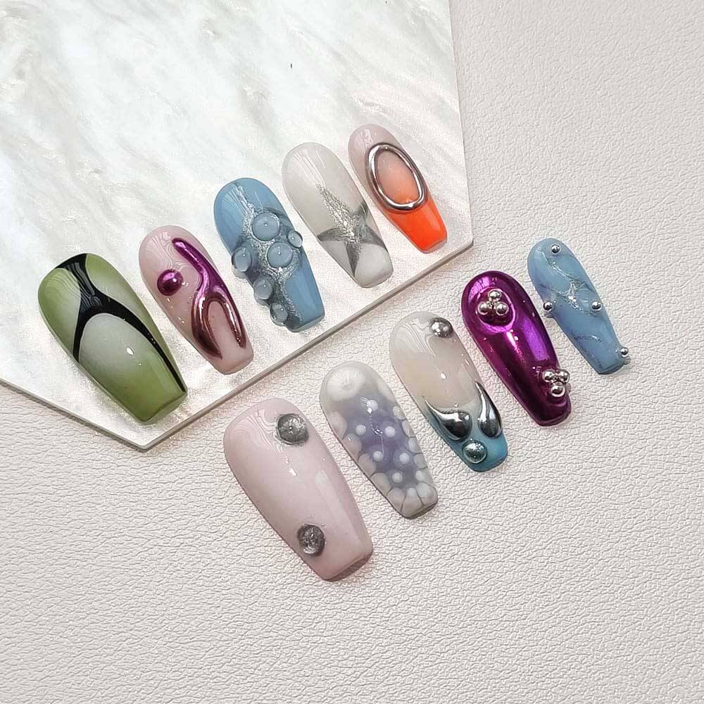 Art Garden Press On Nails Punk Nebula 66