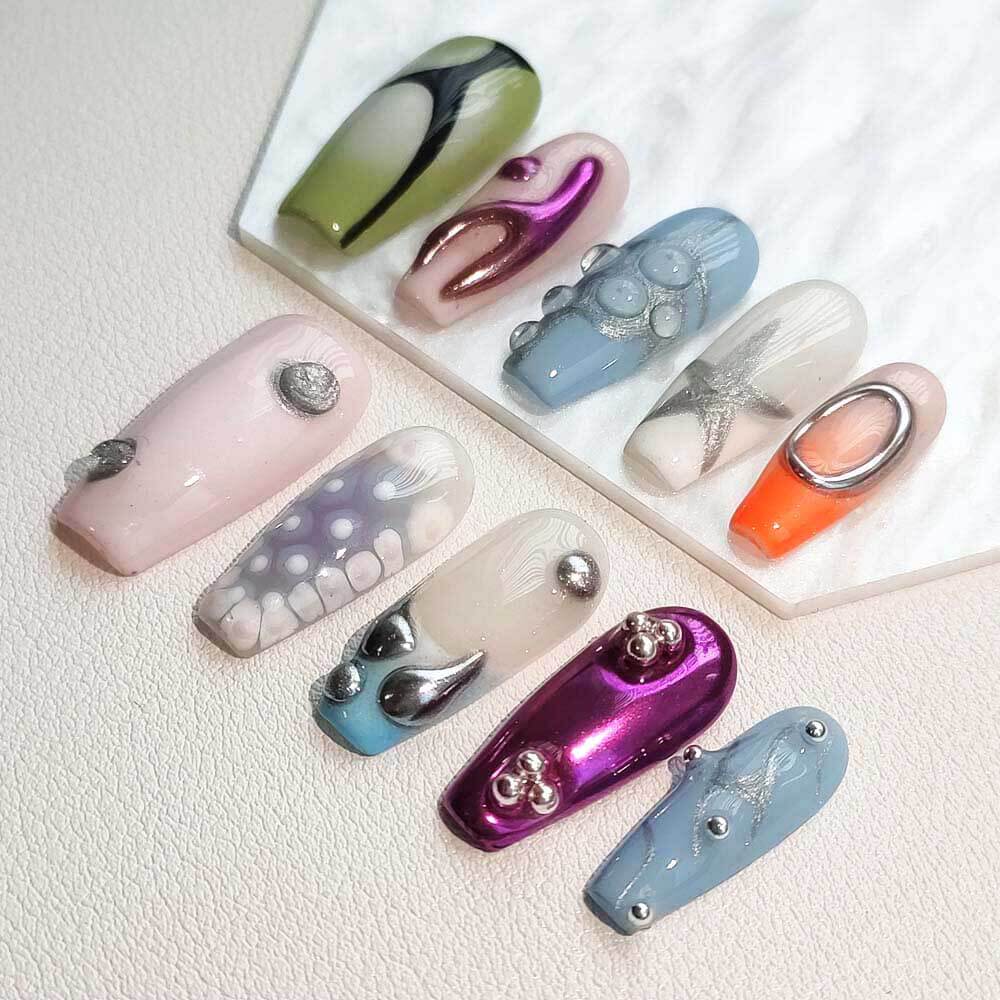 Art Garden Press On Nails Punk Nebula 66