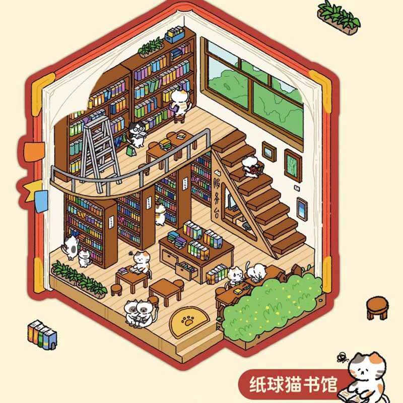 Purr & Paws DIY 3D Scene Stickers 4 Cute Miniature Scenes(L)