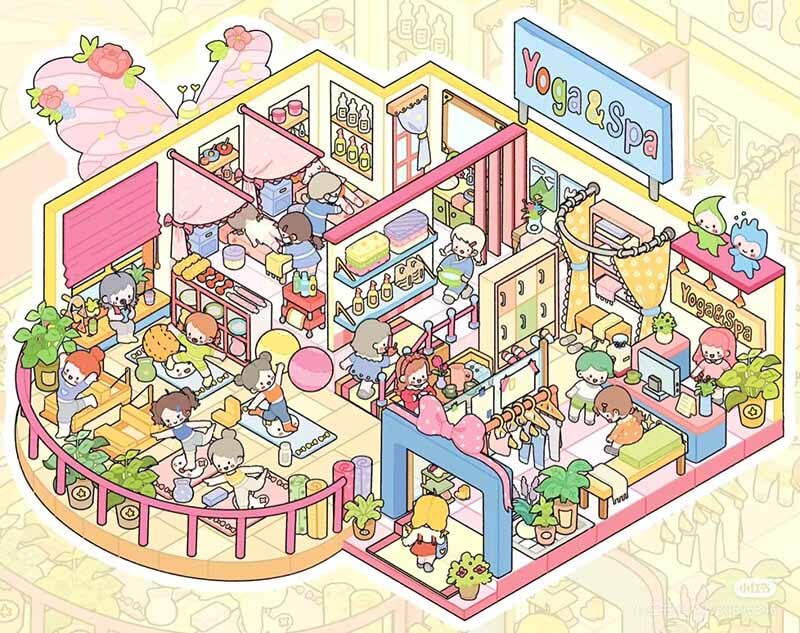 Purrfect Days DIY 3D Scene Stickers 3 Cute Miniature Scenes