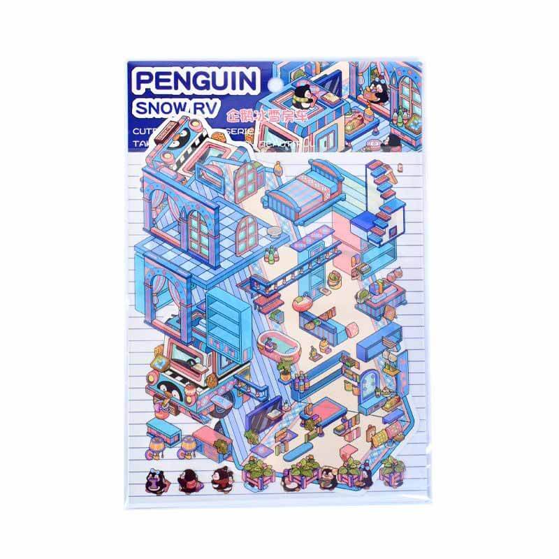 RV Living DIY 3D Scene Stickers 4 Cute Miniature Scenes(S)