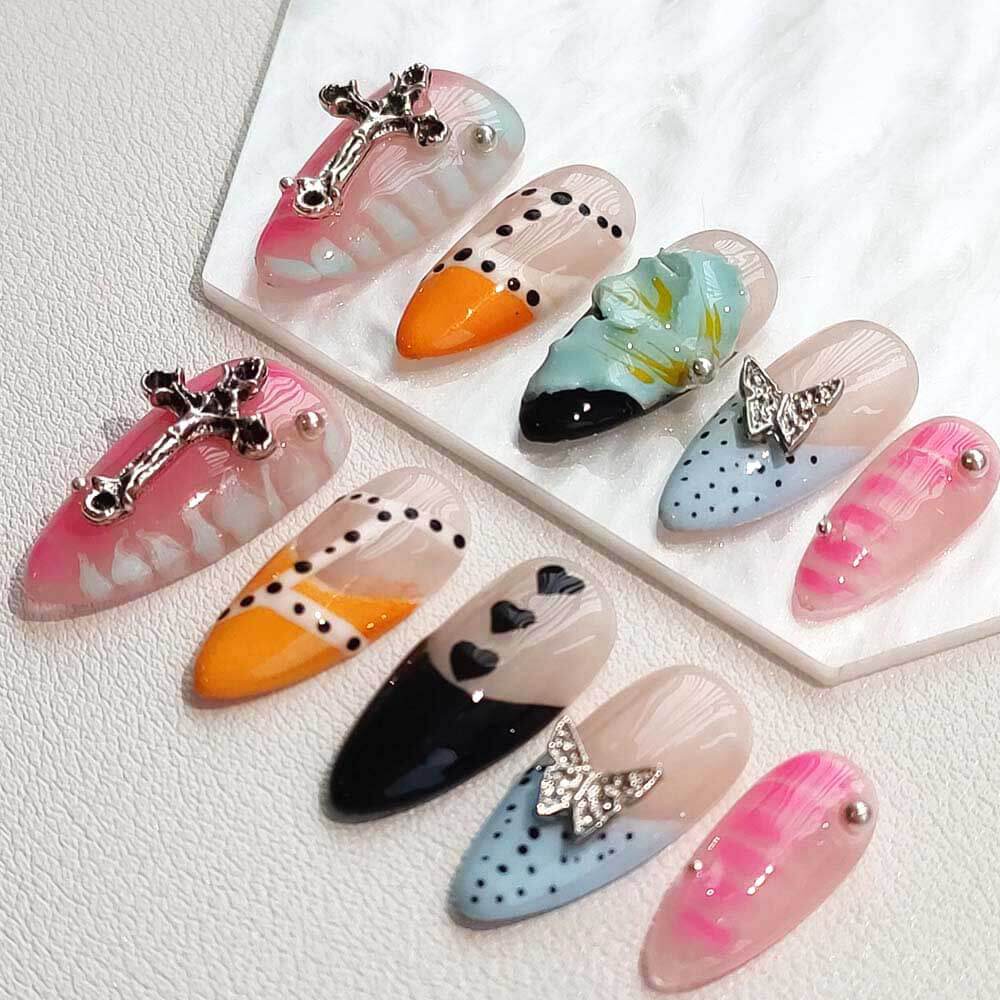 Art Garden Press On Nails Rebel Blooms 72