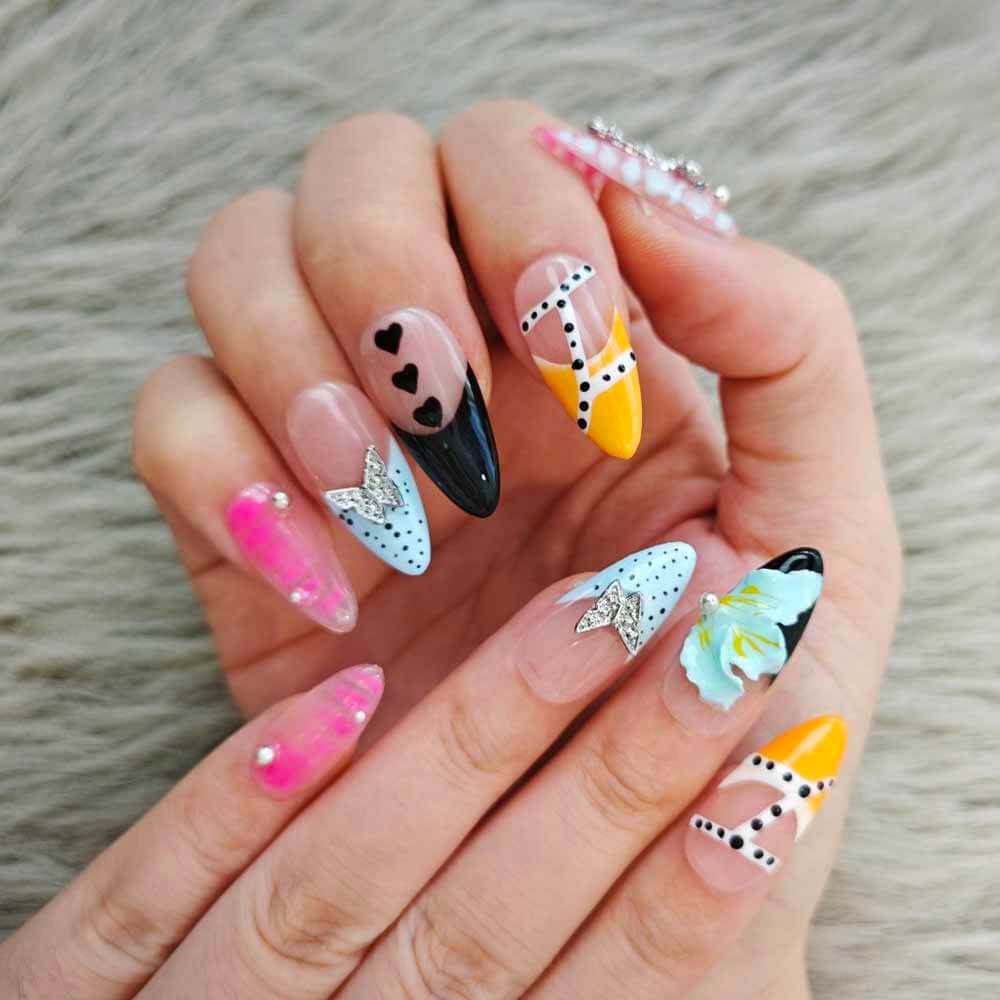 Art Garden Press On Nails Rebel Blooms 72