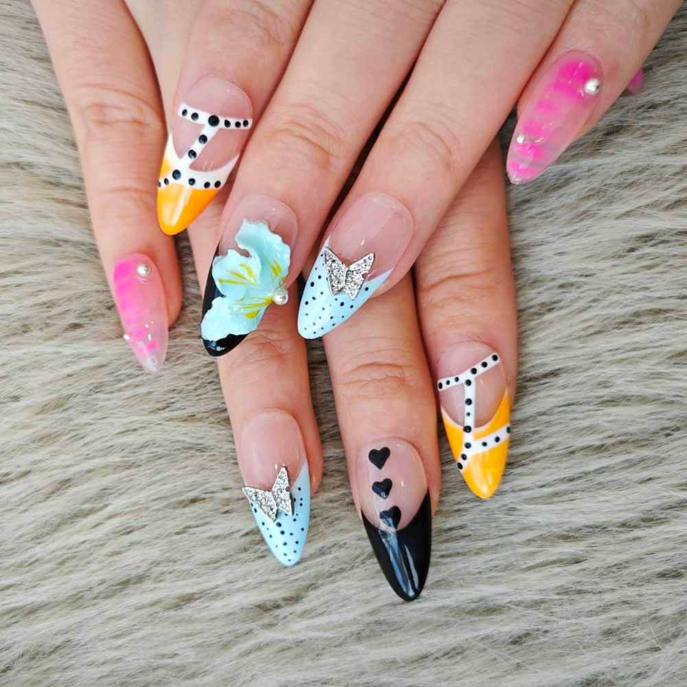 Art Garden Press On Nails Rebel Blooms 72