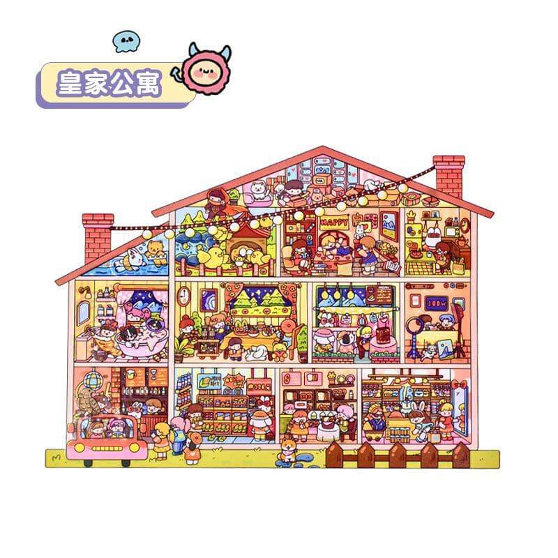 Regal & Wicked DIY 3D Scene Stickers 2 Cute Miniature Scenes