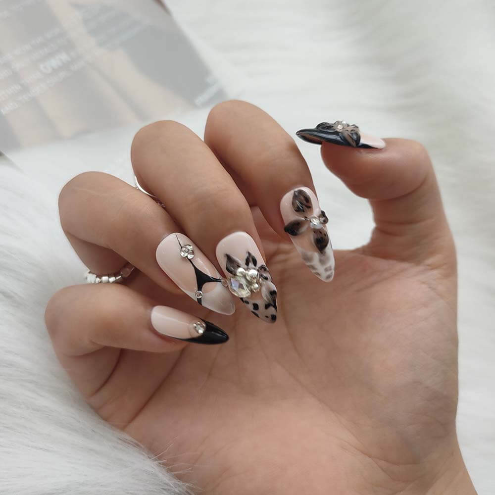 Art Garden Press On Nails Twilight Flowers 98