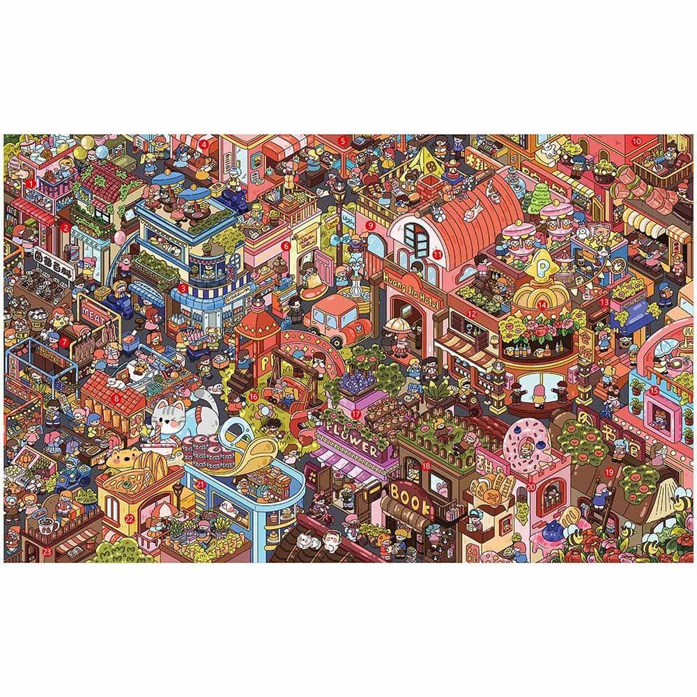 Royal Avenue DIY 3D Scene Stickers Cute Miniature Scenes(XL)