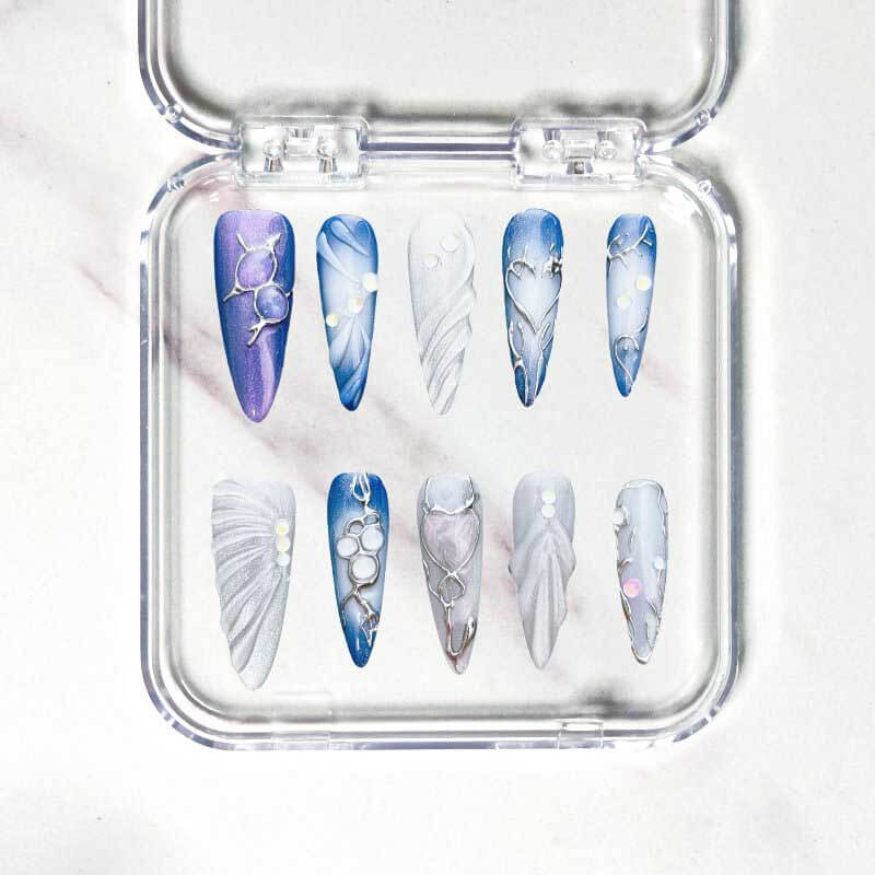 Art Garden Press On Nails Milky Way Wave