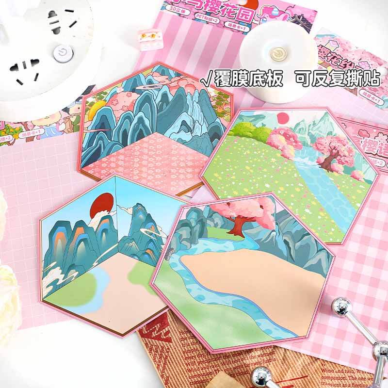 Sakura Dreams DIY 3D Sticker Collection 4 Cute Miniature Scenes