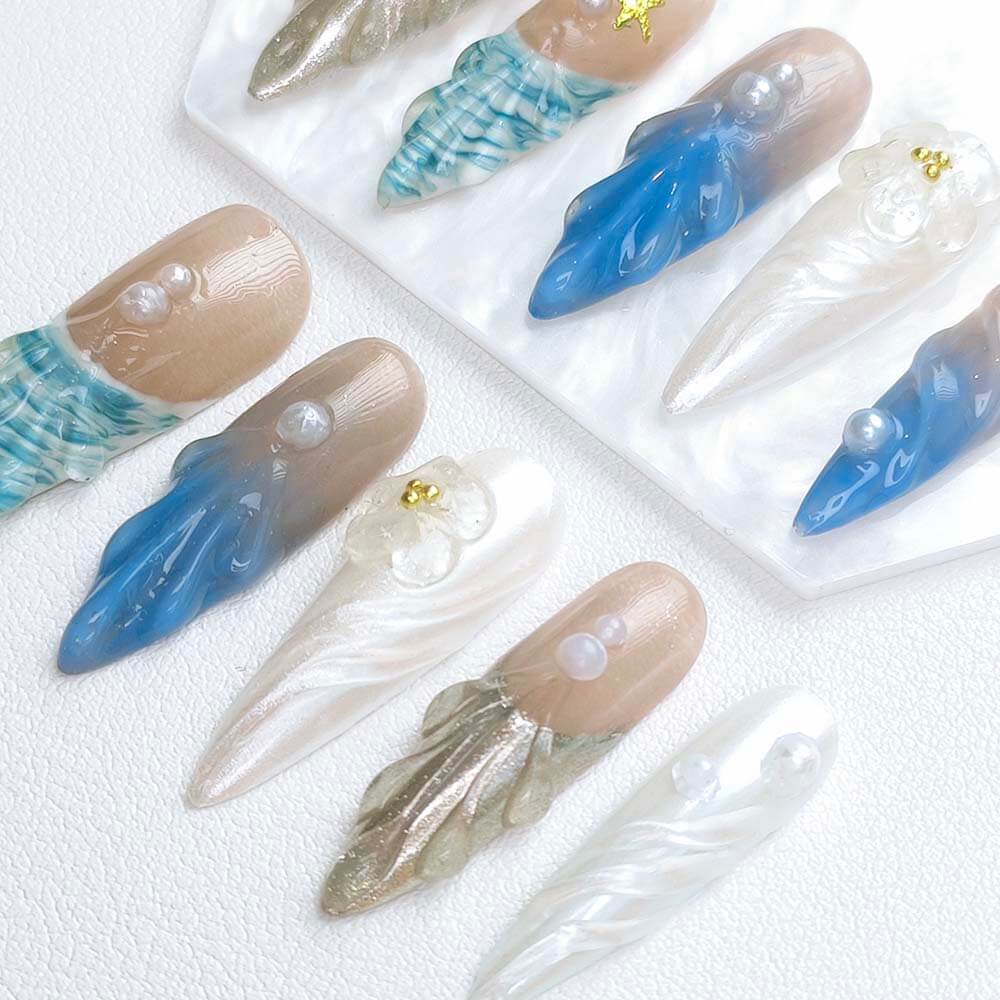 Beauty Art Garden Press On Nails Shell Muse 73