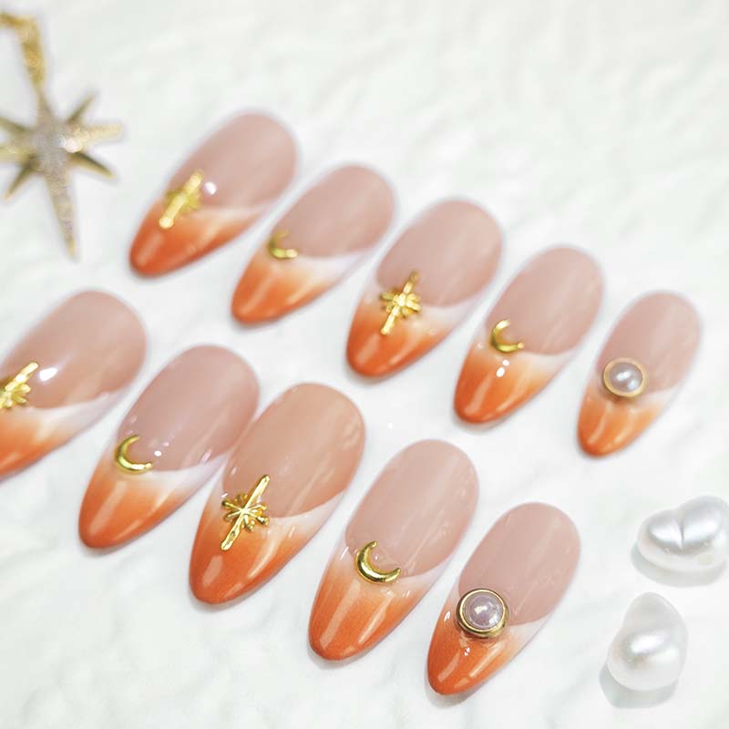 Art Garden Press On Nails Slightly Drunk Sunset 124