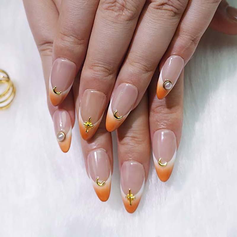 Art Garden Press On Nails Slightly Drunk Sunset 124