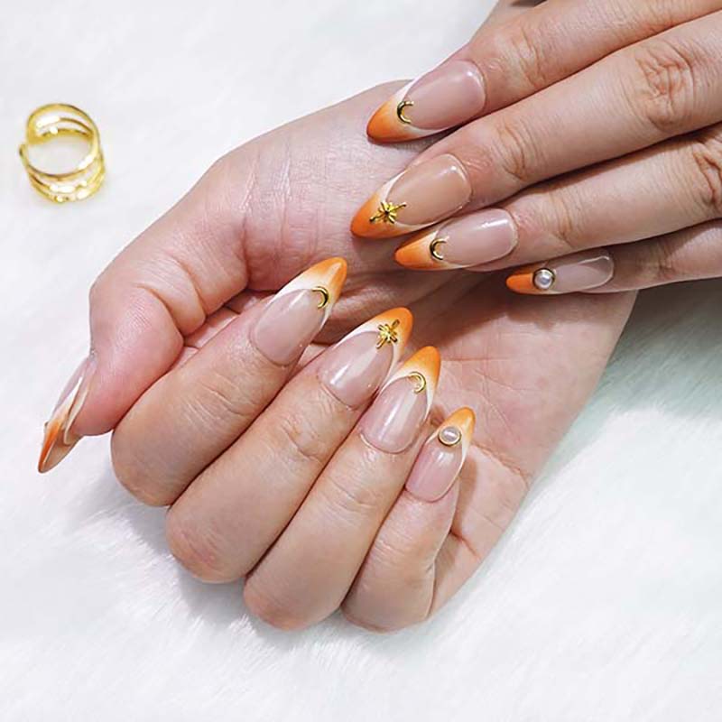 Art Garden Press On Nails Slightly Drunk Sunset 124