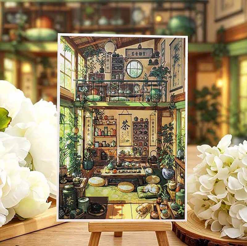 Slow Living Days DIY 3D Scene Stickers With Guide Lines(S)