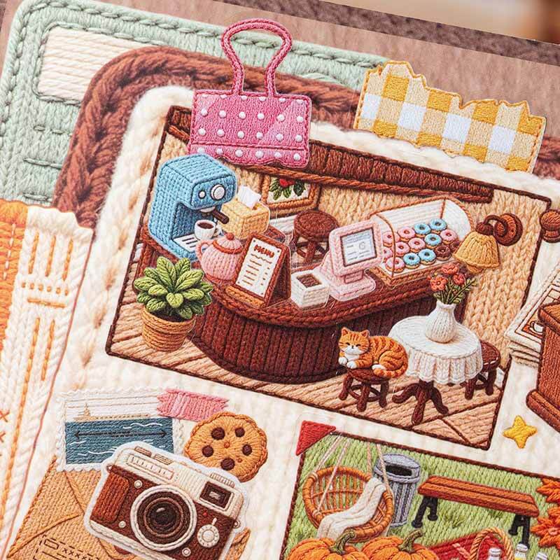 Spring Patio DIY 3D Scene Stickers With Guide Lines(L)