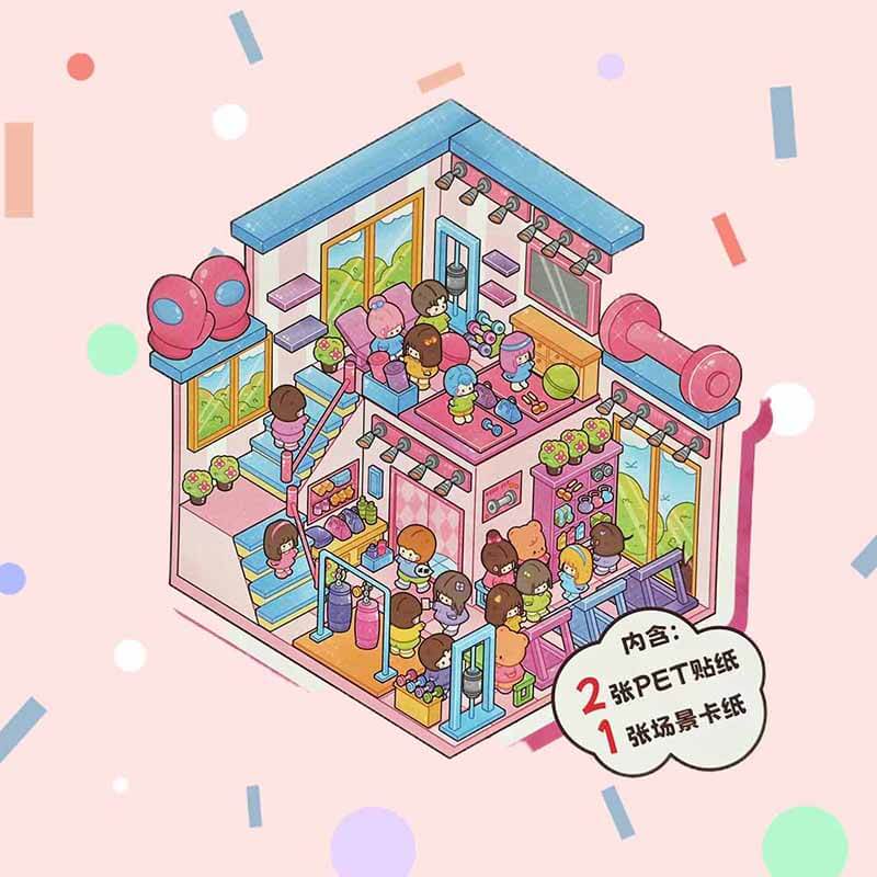Starlight Adventures DIY 3D Scene Stickers 4 Cute Miniature Scenes (L)