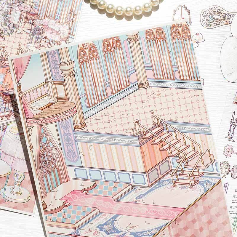 Starlit Ball DIY 3D Scene Sticker 4 With Guide Lines(L)