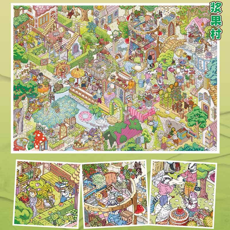 Starry Tale DIY 3D Scene Stickers With Guide Lines(L)