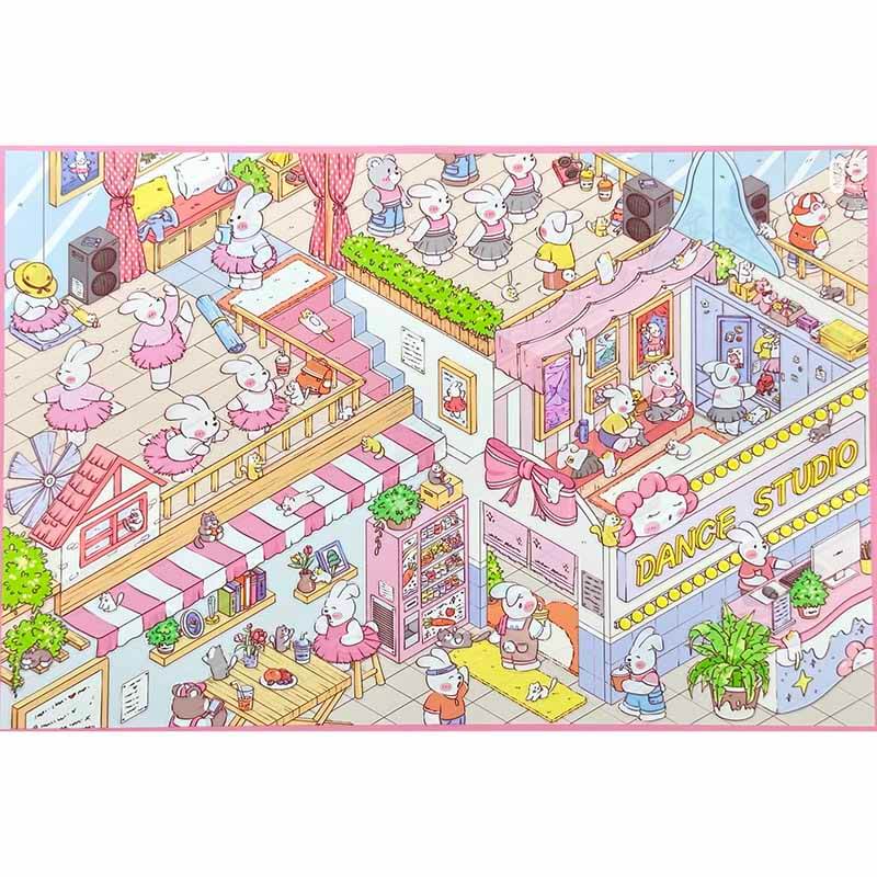 Stories in Motion DIY 3D Scene Stickers 4 Cute Miniature Scenes(L)