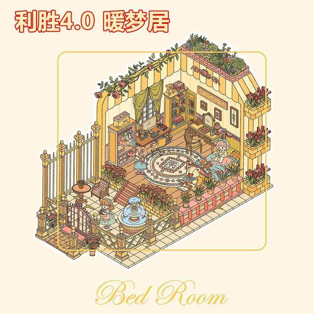 Storybook Homes DIY 3D Scene Stickers 4 Cute Miniature Scenes(L)