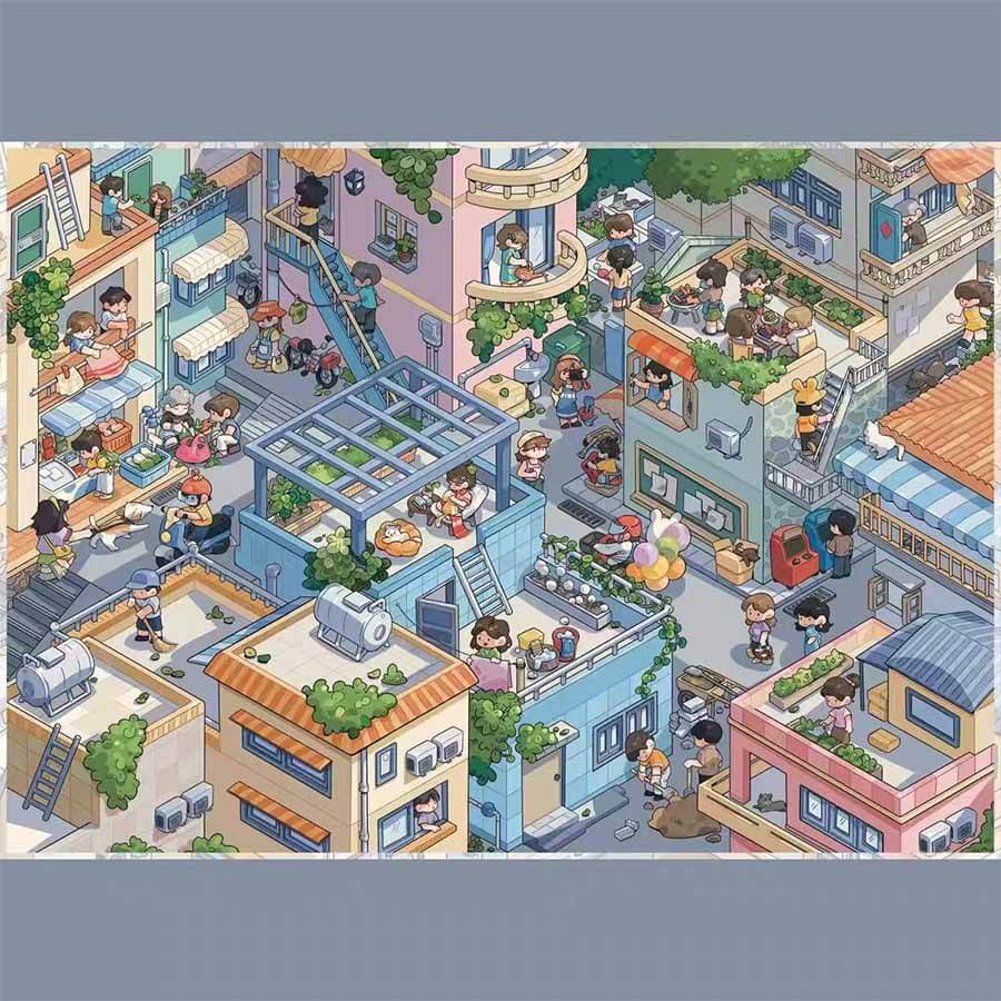 Summer Glow DIY 3D Sticker 3 Cute Miniature Scenes(M)