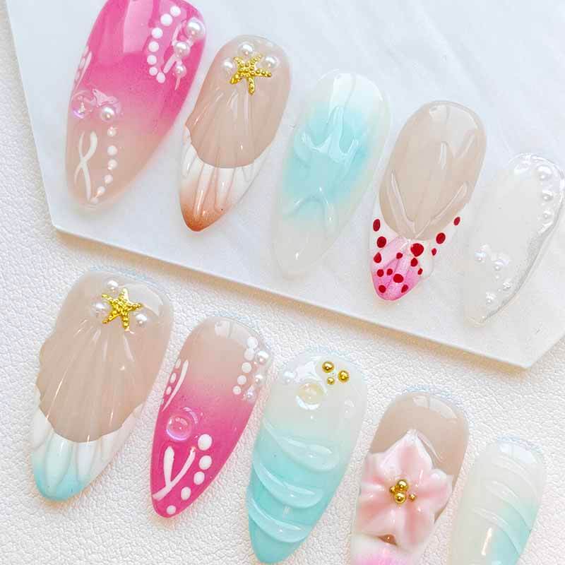Beauty Art Garden Press On Nail Summer Margarita 216