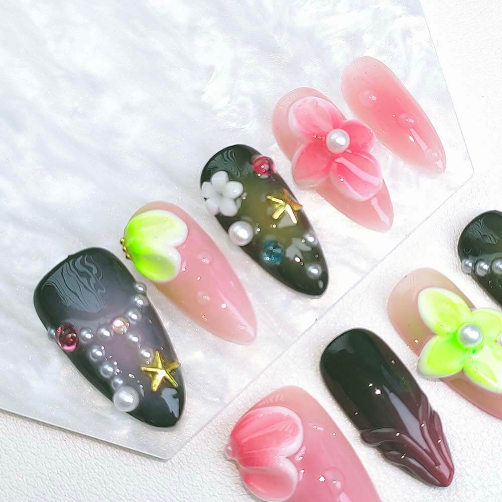 Beauty Art Garden Press On Nails Summer Soirée 180