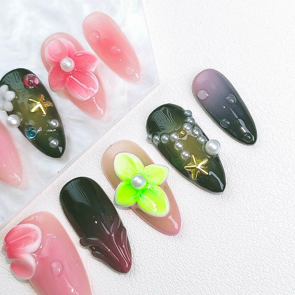 Beauty Art Garden Press On Nails Summer Soirée 180