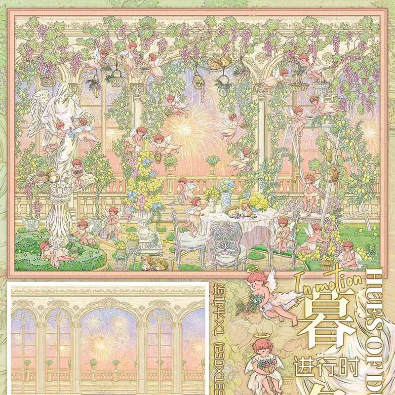 Sunset Moments DIY 3D Scene Stickers Cute Miniature Scenes(M)