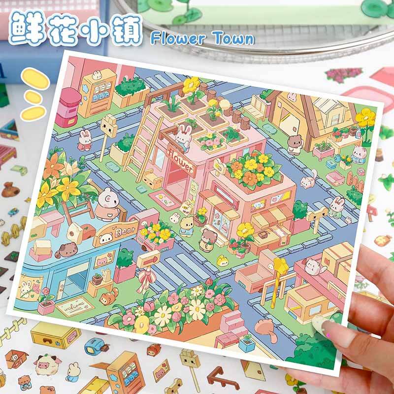 Sweet Bakes DIY 3D Scene Stickers 2 Cute Miniature Scenes(M)