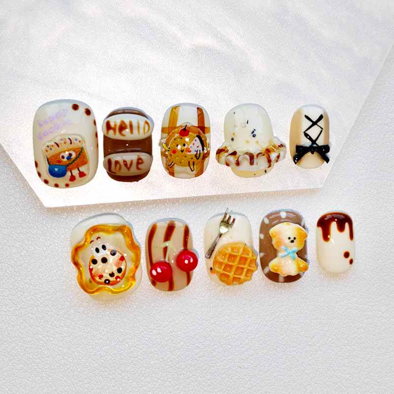 Beauty Art Garden Press On Nail Sweet Baking 217