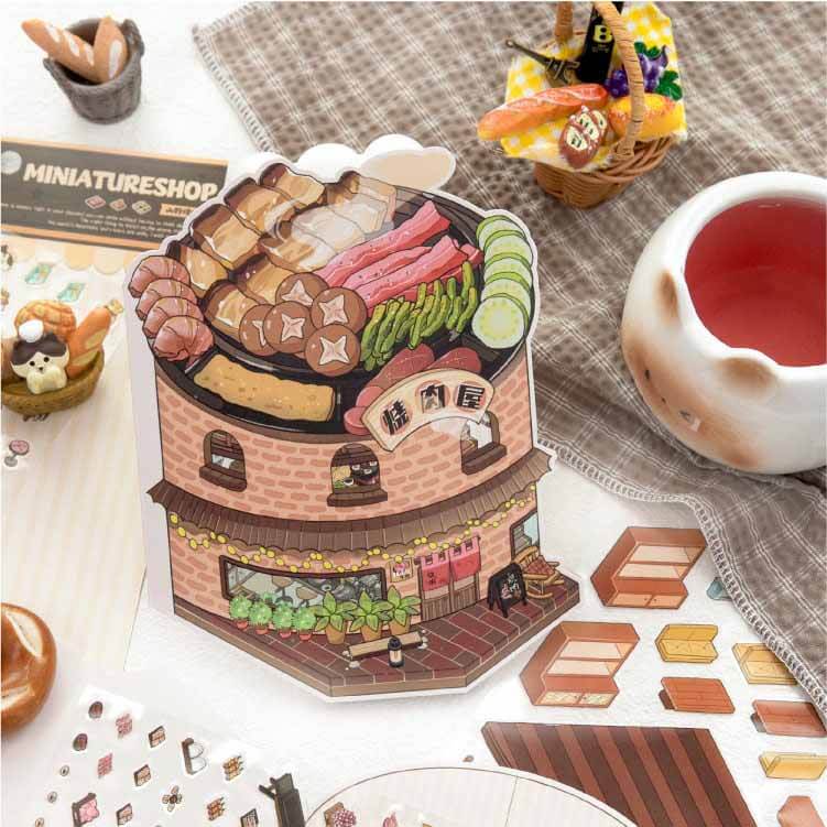 Sweet Wilderness Shop DIY 3D Scene Stickers 2 Cute Scenes(L)