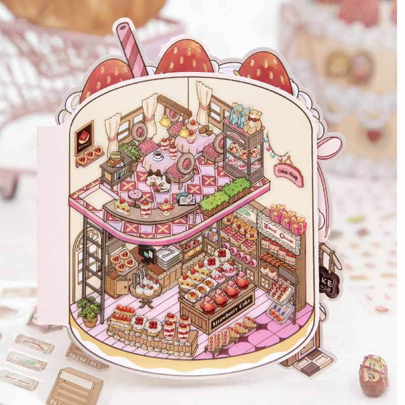 Sweet Wilderness Shop DIY 3D Scene Stickers 2 Cute Scenes(L)